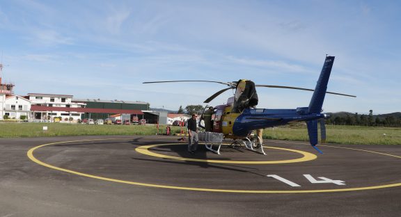 Helicóptero já se encontra a operar no Aeródromo Municipal da Lousã