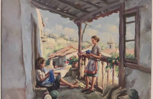 Sala de Pintura do Museu Municipal Prof. Álvaro Viana de Lemos com exposição renovada.