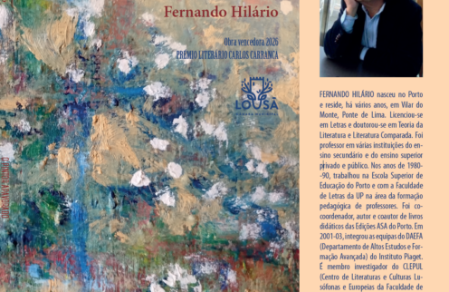 Fernando Hilário vence 4.ª edição do Prémio Literário Carlos Carranca