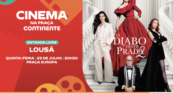 Cinema na Praça Continente traz “O Diabo Veste Prada 2” à Lousã